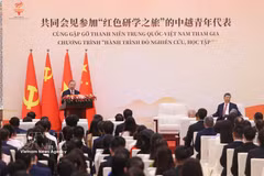 El secretario general del Partido Comunista de Vietnam y presidente de la República, To Lam, interviene en la cita. (Foto: VNA)