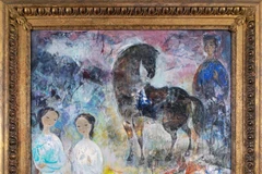 La pintura al óleo "Property of a lady of title" (Propiedad de una dama con título) del famoso pintor vietnamita Vu Cao Dam (1908-2000) (Foto: Sloane Street Auctions)