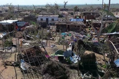 Casas dañadas por el ciclón Chido en Mozambique (Foto: UNICEF)