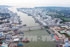 Song Doc, uno de los estuarios más grandes de la región del delta del Mekong. (Foto: VNA)