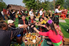 Recrean Festival de Arroz Nuevo de la etnia Thai de provincia vietnamita de Thanh Hoa 