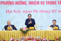 El primer ministro de Vietnam, Pham Minh Chinh, preside la cita (Foto: VNA)