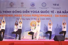 Una presentación de yoga (Foto: VNA)