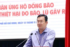 Phan Hong An, vicepresidente del Comité del FPV de Ciudad Ho Chi Minh, interviene en la cita (Foto: VNA)