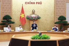 El primer ministro de Vietnam, Pham Minh Chinh, preside la reunión (Foto: VNA)