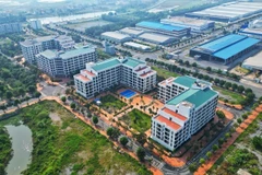 Proyecto de vivienda para trabajadores en el Parque Industrial Dong Van 4, provincia de Ha Nam (Foto: VNA)
