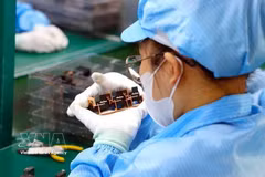 Fabricación de componentes electrónicos. (Imagen ilustrativa: VNA)