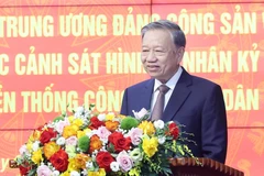 El secretario general del Partido Comunista de Vietnam, To Lam, interviene en la cita (Foto: VNA)