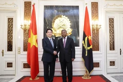 El presidente vietnamita, Luong Cuong (izquierda), y su angoleño, João Manuel Gonçalves Lourenço (Foto: VNA)