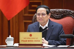 El primer ministro de Vietnam, Pham Minh Chinh, preside la cita (Foto: VNA)