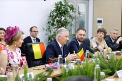 El Rey Felipe de Bélgica se reúne con las autoridades de Quang Ninh (Foto: VNA)