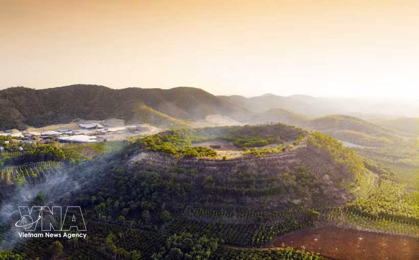 Volcán Bang Mo, municipio de Ea T'ling, distrito de Cu Jut, provincia de Dak Nong. (Fuente: VNA)