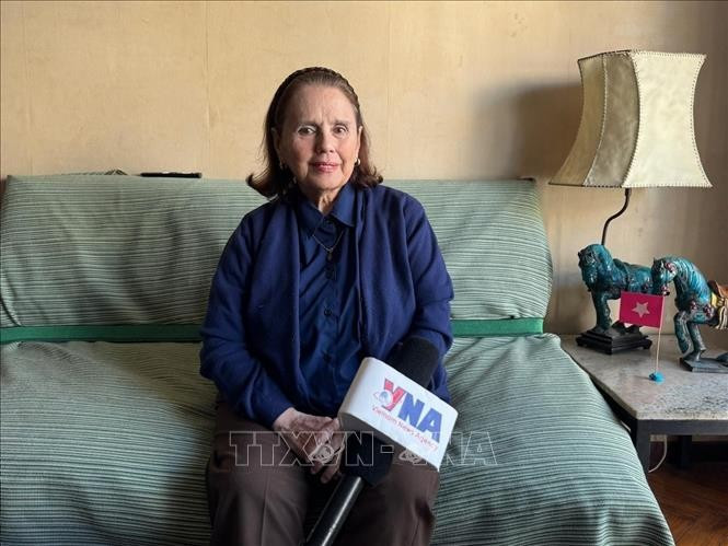 Poldi Sosa, presidenta del Instituto de Cultura Argentina-Vietnam. (Fuente: VNA)