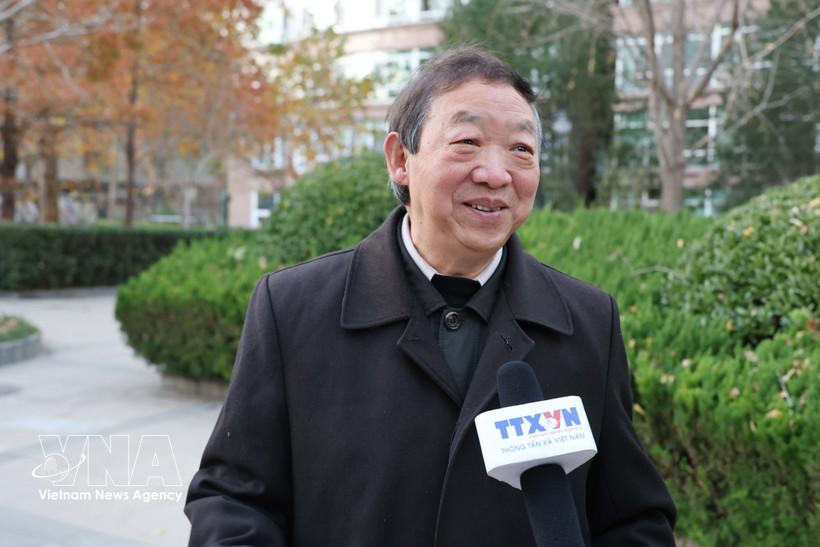 El profesor Zhu Zhenming, de la Academia China (Kunming) de Estudios del Sur y Sudeste Asiático. (Fuente: VNA)