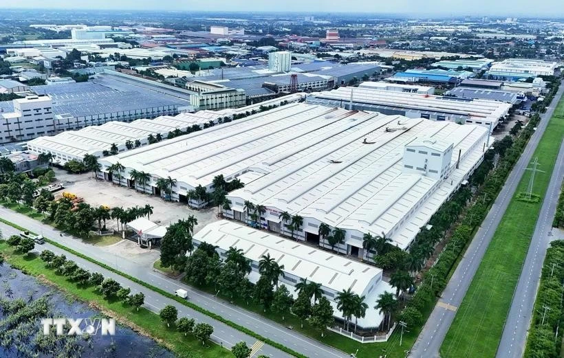 En un parque industrial en Ciudad Ho Chi Minh. (Fuente: VNA)