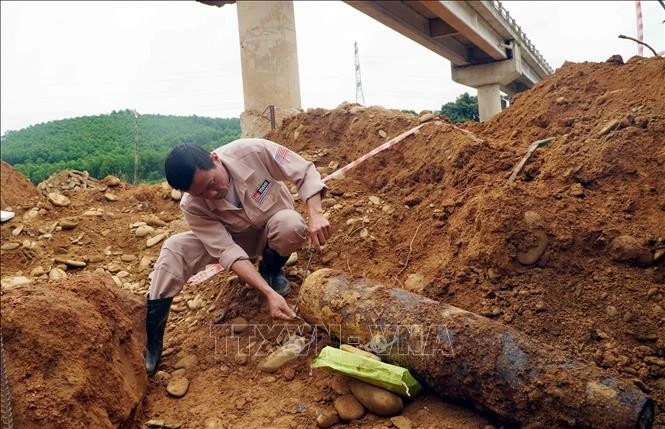 Detectan bomba de 118 kg en provincia vietnamita de Quang Binh. (Fuente: VNA)