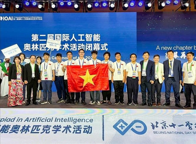 Vietnam entre los cuatro primeros en la Olimpiada Internacional de IA 2025. (Fuente: VNA)