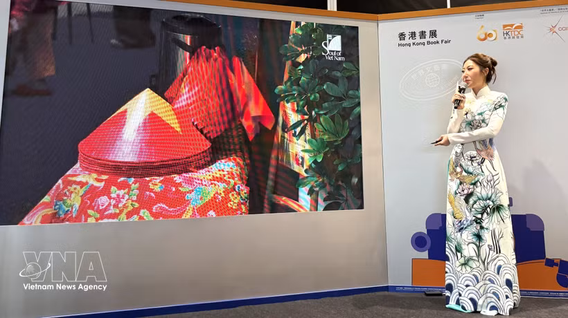 Bonnie Chau, representa la cultura vietnamita en el evento. (Fuente: VNA)