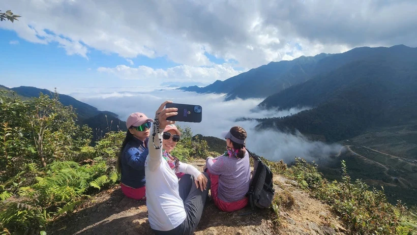 Visitantes en Mu Cang Chai. (Fuente: VNA)