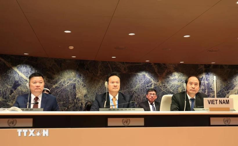 Delegación de Vietnam en el evento. (Fuente: VNA)