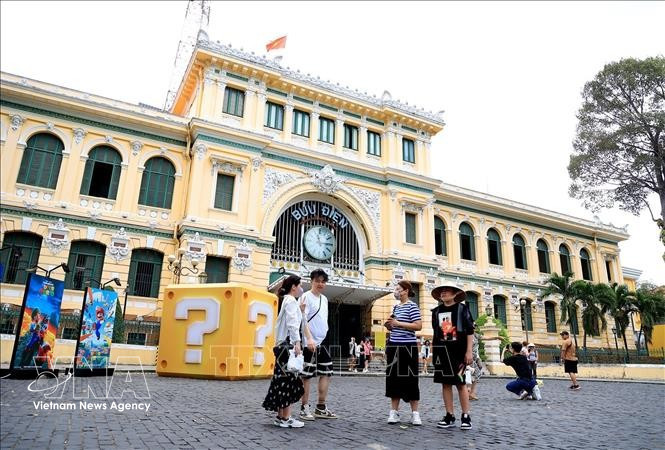 La Oficina Central de Correos, un monumento arquitectónico único en el corazón de la ciudad de Ho Chi Minh. (Fuente: VNA)