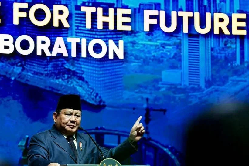 El presidente indonesio, Prabowo Subianto. (Fuetne: Antara)