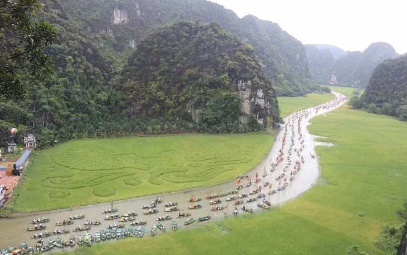 El complejo paisajístico de Trang An. (Fuente: VNA)