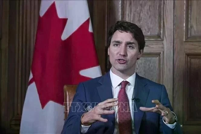 El primer ministro de Canadá, Justin Trudeau. (Fuente: VNA)