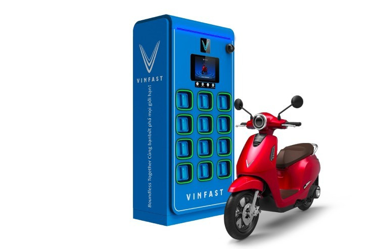 VinFast lanzará su primera motocicleta eléctrica con baterías intercambiables. (Fuente: VinFast)