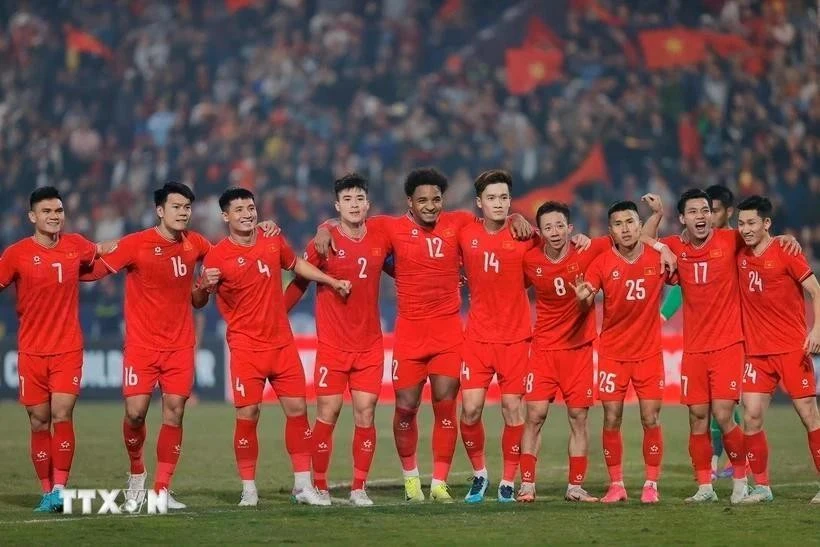 La selección nacional de fútbol de Vietnam (Fuente: VNA)