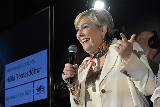 Halla Tómasdóttir, presidenta de la República de Islandia. (Fuente: VNA)