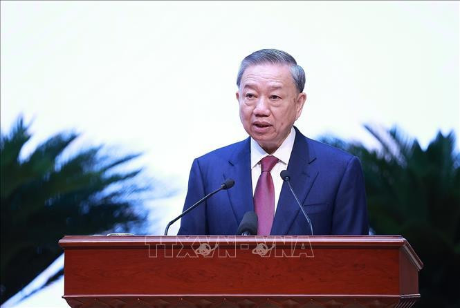 El secretario general del Partido Comunista de Vietnam y presidente del país, To Lam. (Fuente: VNA)