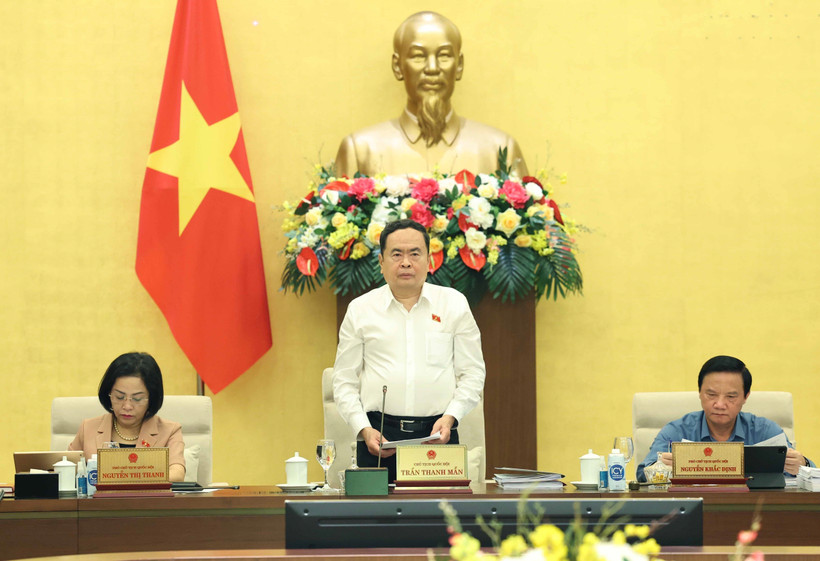 El presidente de la Asamblea Nacional de Vietnam, Tran Thanh Man, en el evento. (Fuente: VNA)