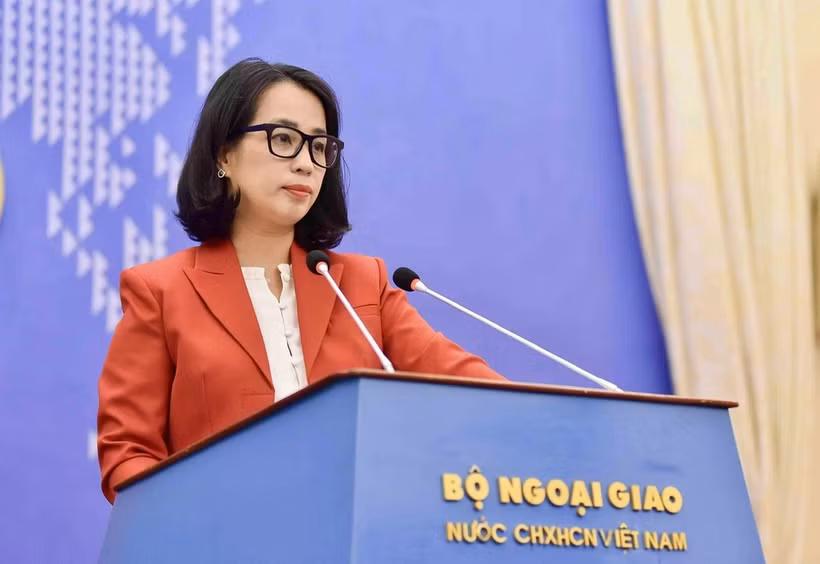La portavoz de la Cancillería, Pham Thu Hang. (Foto: Cancillería)