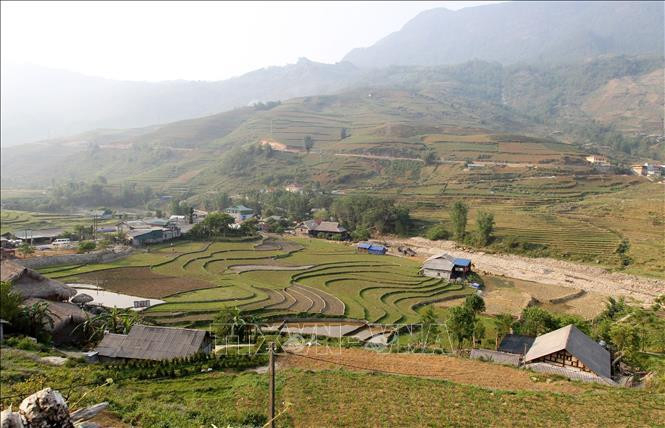 La comuna de Ta Van desarrolla fuertemente el turismo ecocomunitario con los alojamientos familiares. (Foto: VNA)