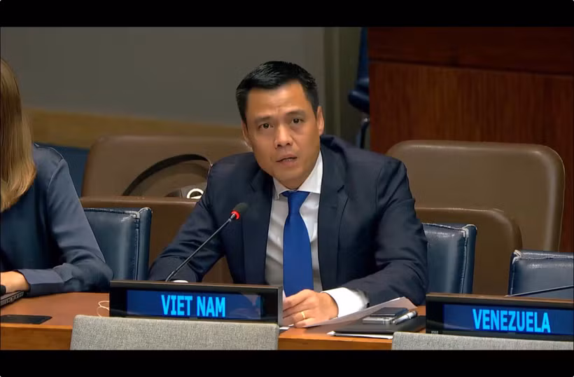 El embajador Dang Hoang Giang, jefe de la misión permanente de Vietnam ante la ONU (Foto: VNA)