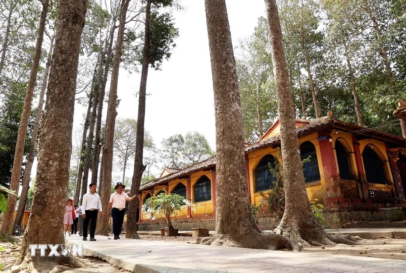 La casa comunal de Phu Le se esconde en una serena campiña del delta del Mekong. (Foto: VNA)