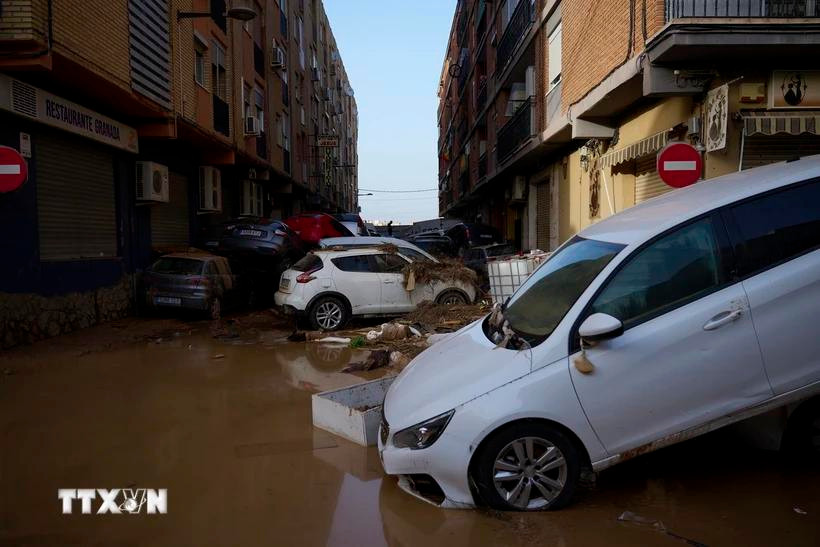 Inundaciones en España. (Fuente: Xinhua/VNA)
