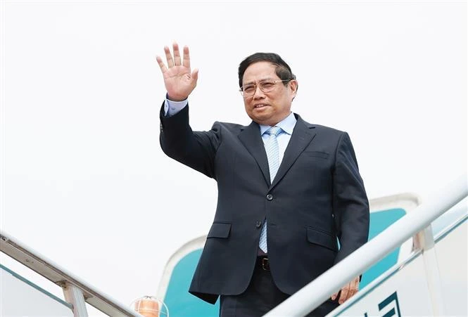 El primer ministro de Vietnam, Pham Minh Chinh, concluye con éxito su viaje a la ciudad de Dalian. (Fuente: VNA)