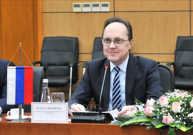 El embajador ruso en Vietnam, G.S.Bezdetko (Fuente: VNA)