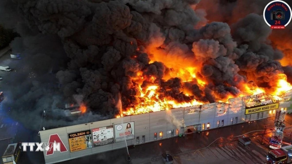 Escena del incendio. (Foto: VNA)