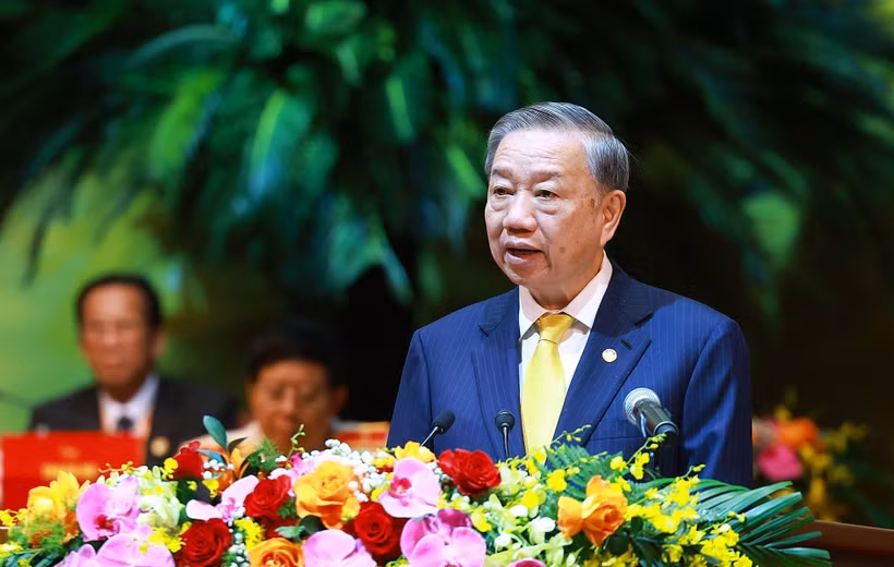 El secretario general del PCV y presidente de Vietnam, To Lam intervino en la cita (Fuente: VNA)