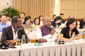 Expertos extranjeros debaten en el Foro. (Foto: VNA)
