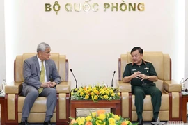 Kelly McKeague, director de la Agencia de Defensa para el Recuento de Prisioneros de Guerra y Desaparecidos, fue recibido por el coronel general Hoang Xuan Chien, viceministro de Defensa de Vietnam. (Foto: qdnd.vn)