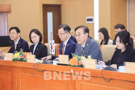 El titular del Ministerio surcoreano de Tierra, Infraestructura y Transporte (MOLIT), Kim Yun-duk. (Foto: VNA)