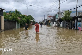 La comuna de Dien Dien, provincia de Khanh Hoa, queda inundada (Foto: VNA)