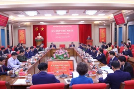 El Consejo Teórico Central inaugura su primera sesión. Foto: VNA