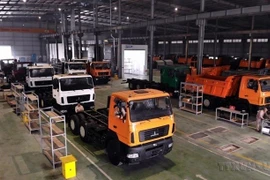 Ensamblaje de automóviles en una empresa en el distrito de Kim Dong, en la provincia de Hung Yen. (Fuente: VNA)