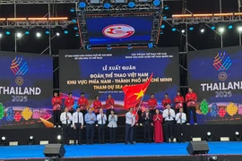 La ceremonia de despedida en Ciudad Ho Chi Minh. (Foto: VNA)