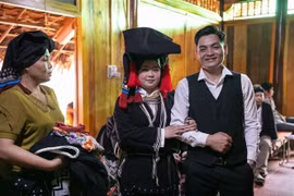 Ceremonia nupcial tradicional de la etnia Dao Tien en provincia de Phu Tho